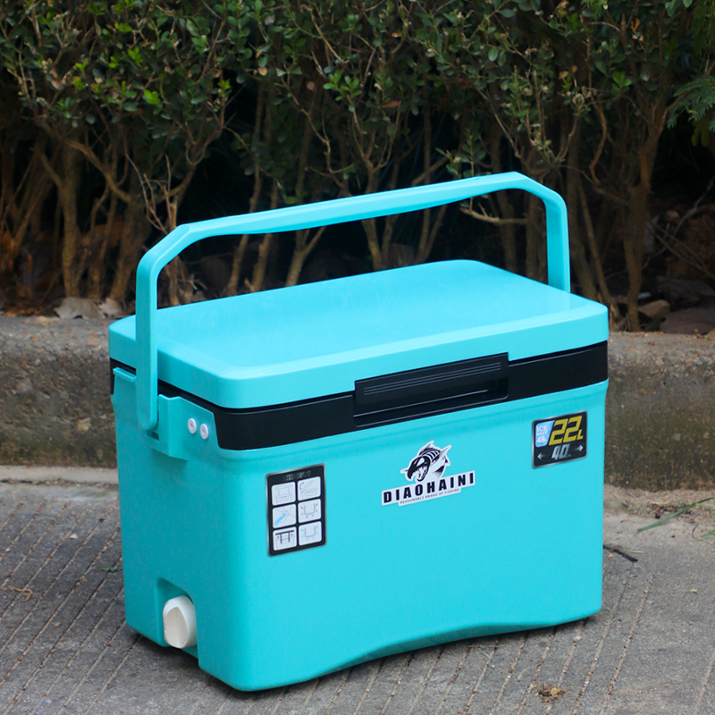 22L SMALL FISHING BOX - BLUE - FLAT